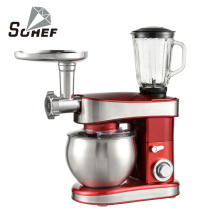 3 em 1 Multi Function Bowl 6 Speed ​​Kitshen Food Cake Mea Stand Mixer Bread Mixer Machine